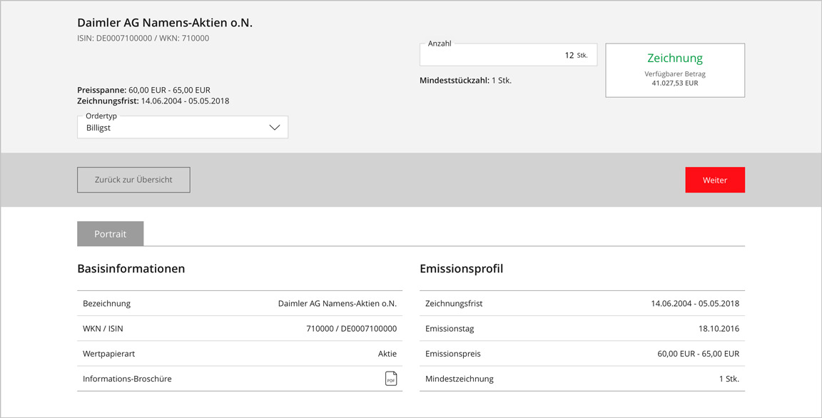 Neuemissionen zeichnen