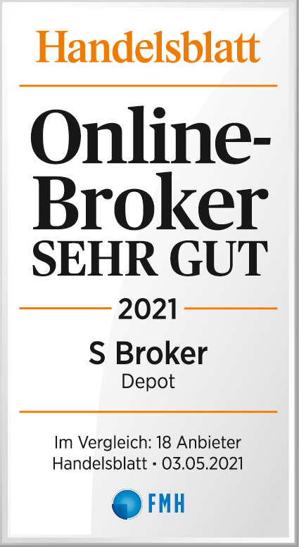 Auszeichnung 2021: Sehr gut fr S Broker