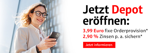 2,90 % p.a.  auf das Tagesgled - S Broker