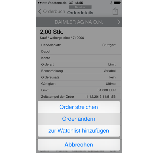  S Broker Mobile App Ordernderung