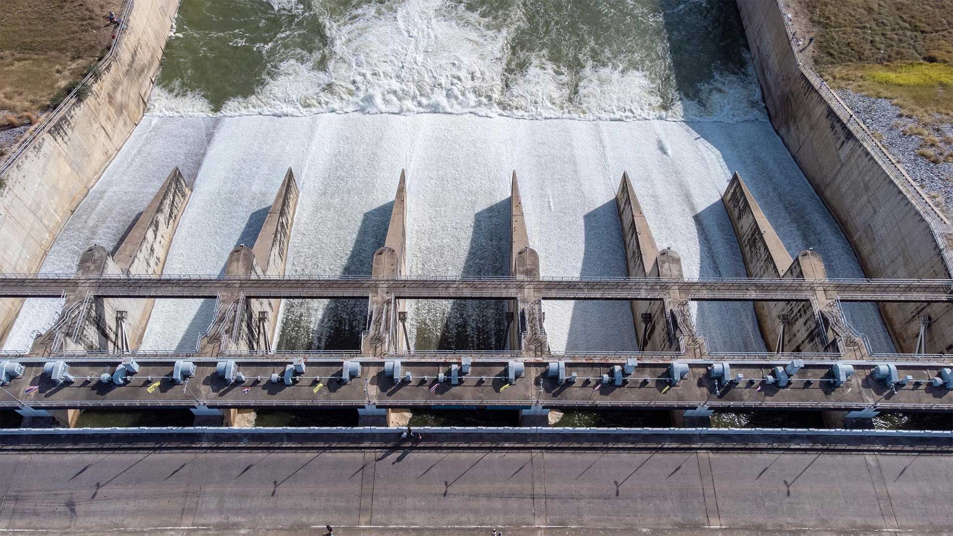 Wasserkraftwerk. Wasserkraftwerk.