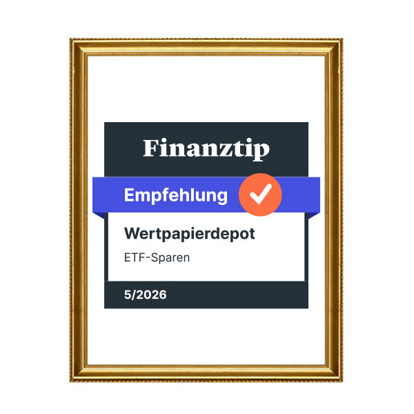 Auszeichnung Finanztip Empfehlung Wertpapierdepot