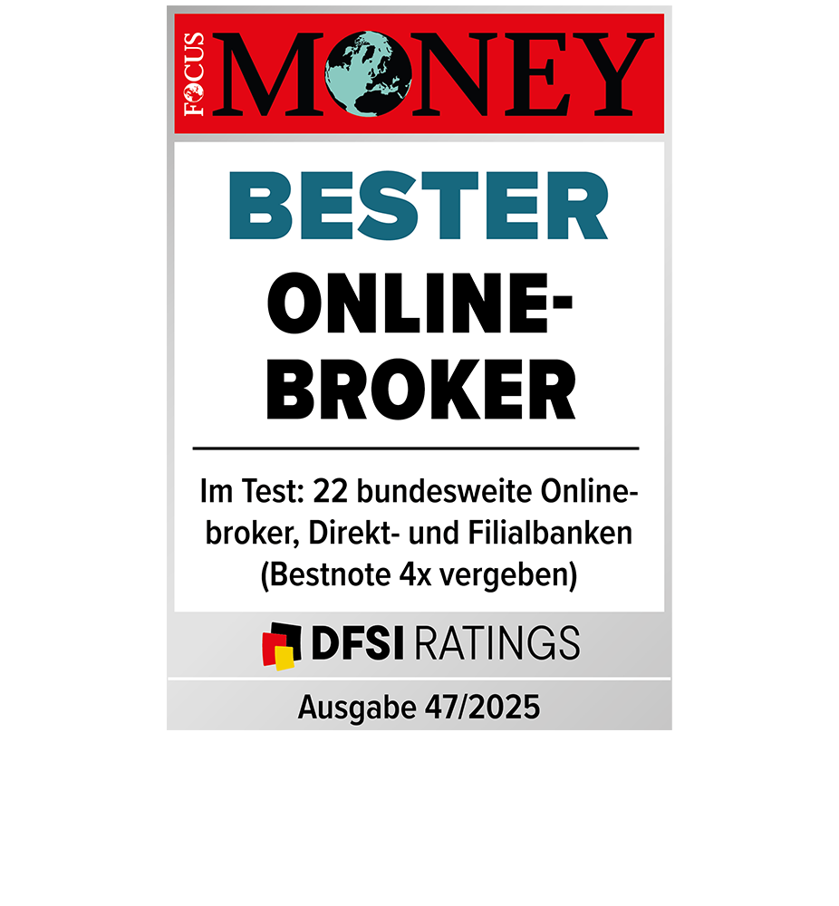 Auszeichnung Focus Money bester Online-Broker