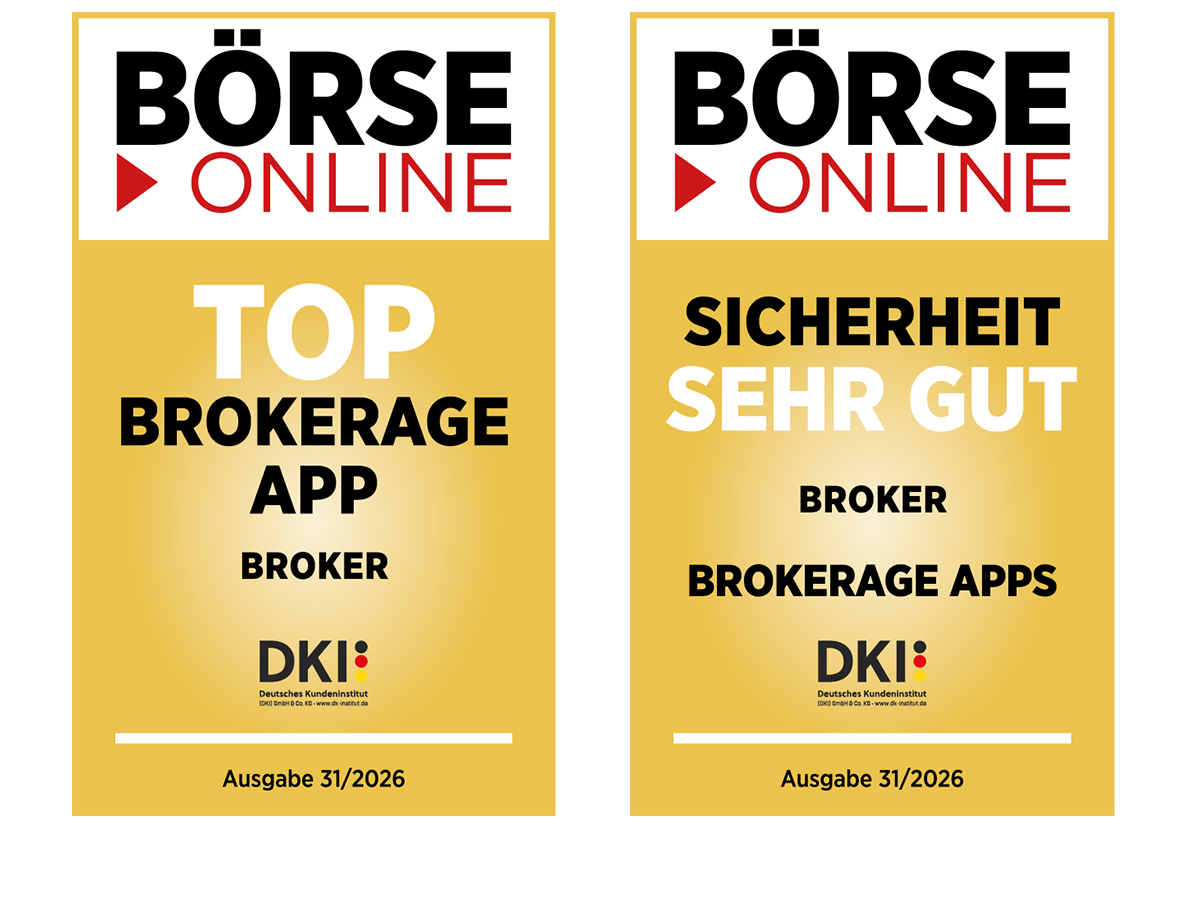 Auszeichnung Börse Online Brokerage App + Sicherheit