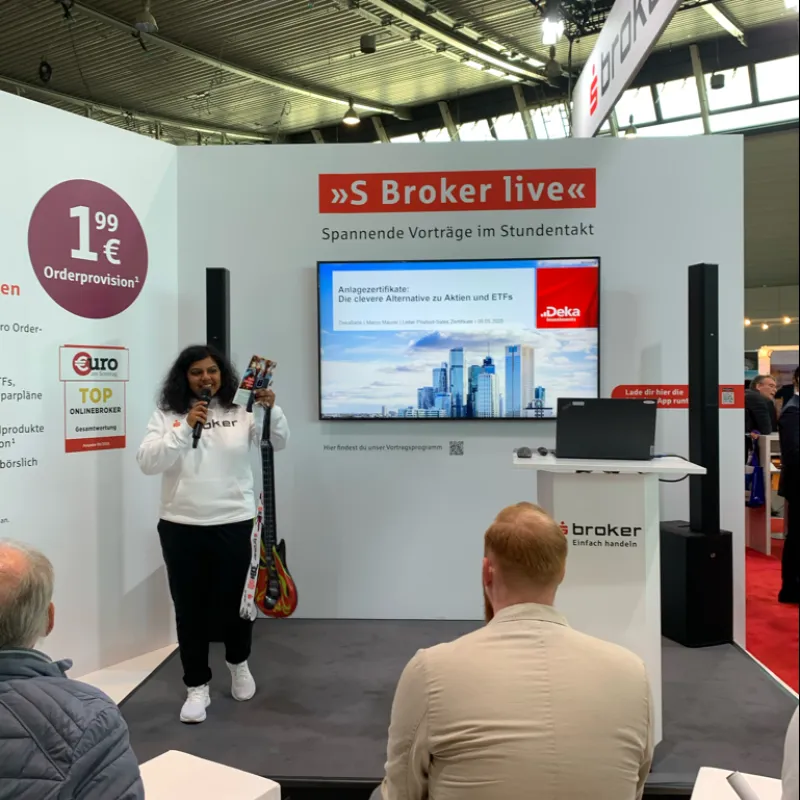 Invest Messe Stand 2025 Vorträge