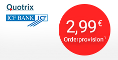 2,99 Euro¹ Orderprovision pro Trade