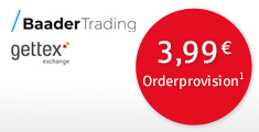 3,99 Euro Orderprovision pro Trade